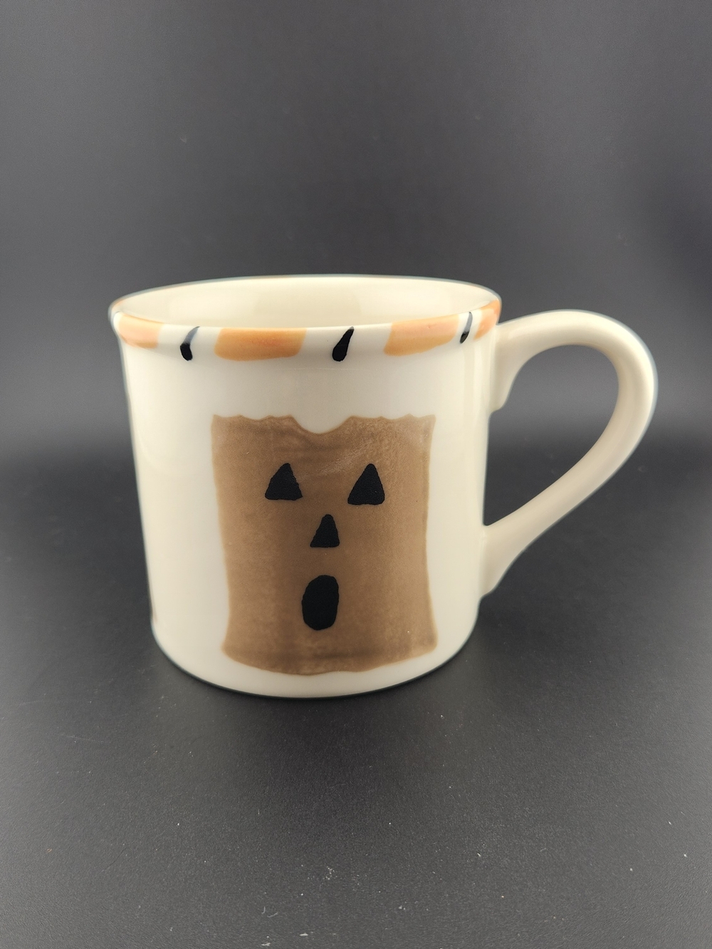 Starbucks Barita Ceramic Halloween Paper Bag Pumpkin Face Mug 14 oz. - Picture 1 of 7